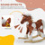 Qaba Rocking Horse, Kids Plush Airplane Rocker, Nursery Rhyme Sounds, Educational Toy for Boys & Girls(D0102755CCT.)