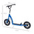 HOMCOM Adjustable Height Kick Scooter for Kids 5-12, Non-Slip Footplate, Big Wheels, Rear Brake, Blue(D01027748FJ.)