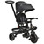 Qaba 4 In 1 Black Childs Tricycle with Push Handle Rotatable Seat Canopy Storage(D0102757EUX.)