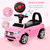 Aosom Pink Toddler Ride On Toy Car Foot-to-Floor with Music Horn Headlights Storage(D0102757E16.)