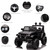 Aosom Electric Off-Road Truck 12V Kids Ride On Car with Parent Remote Control MP3 Music Adjustable Speed Black(D0102757EFP.)