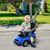 Aosom Blue 3 In 1 Ride on Push Cars for Toddlers with Horn Music Light Function(D0102757R26.)