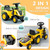 Qaba Caterpillar Licensed Ride-On Construction Toy with Shovel & Trailer, No Power Ride-on Tractor for 18-36 Months(D010277NTSX.)