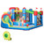 Outsunny Inflatable Water Slide Park 6-in-1 Kids Bounce House Castle with Pool Cannon Slide Trampoline Throwing Wall 450W Blower(D0102755YWJ.)