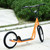 Aosom Youth Scooter, Orange, Kick Scooter for Kids 5+ with Adjustable Handlebar, Dual Brakes(D0102755WN6.)