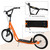 Aosom Youth Scooter, Orange, Kick Scooter for Kids 5+ with Adjustable Handlebar, Dual Brakes(D0102755WN6.)