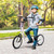 Aosom Toddler Scooter, White, Adjustable Handlebar, Kick Scooter for Kids 5+, Dual Brakes, Inflatable Wheels(D0102755BUJ.)