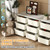 Qaba 29.5" 3 Tier Kids Storage Unit Dresser Tower w/ 9 Drawers, Cream White(D010277NN4X.)