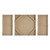 Gold Foil Triptych 3-piece Canvas Wall Art Set(D0102HR7DPP.)