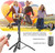 Phone Tripod 62" Selfie Stick for iPhone with Remote and 3W LED Light, Universal Mount, Phone Stand for Recording & Streaming, Tripod for iPhone & Android Phone & Gopro(D0102HSVV3T.)