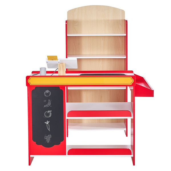 VEVOR Kids Grocery Store Playset Supermarket Play Toy Set with Cash Register(D010275E1UT.)