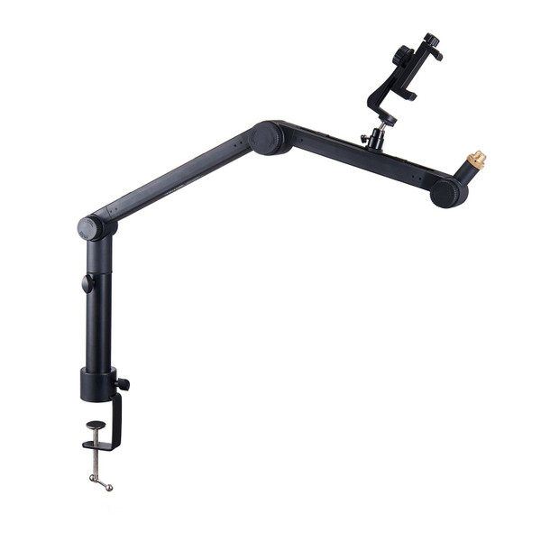 VEVOR Microphone Boom Arm with Desk Mount, 360° Rotatable, Adjustable Mic Stand with 3/8" to 5/8" Adapter Port Headset Hook, for Blue Yeti Hyperx Quadcast Blue Snowball Shure SM7B Audio Technica(D0102HQ4MMV.)