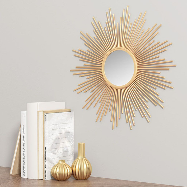 Sunburst Wall Decor Mirror 29.5"D(D0102H5S3A2.)