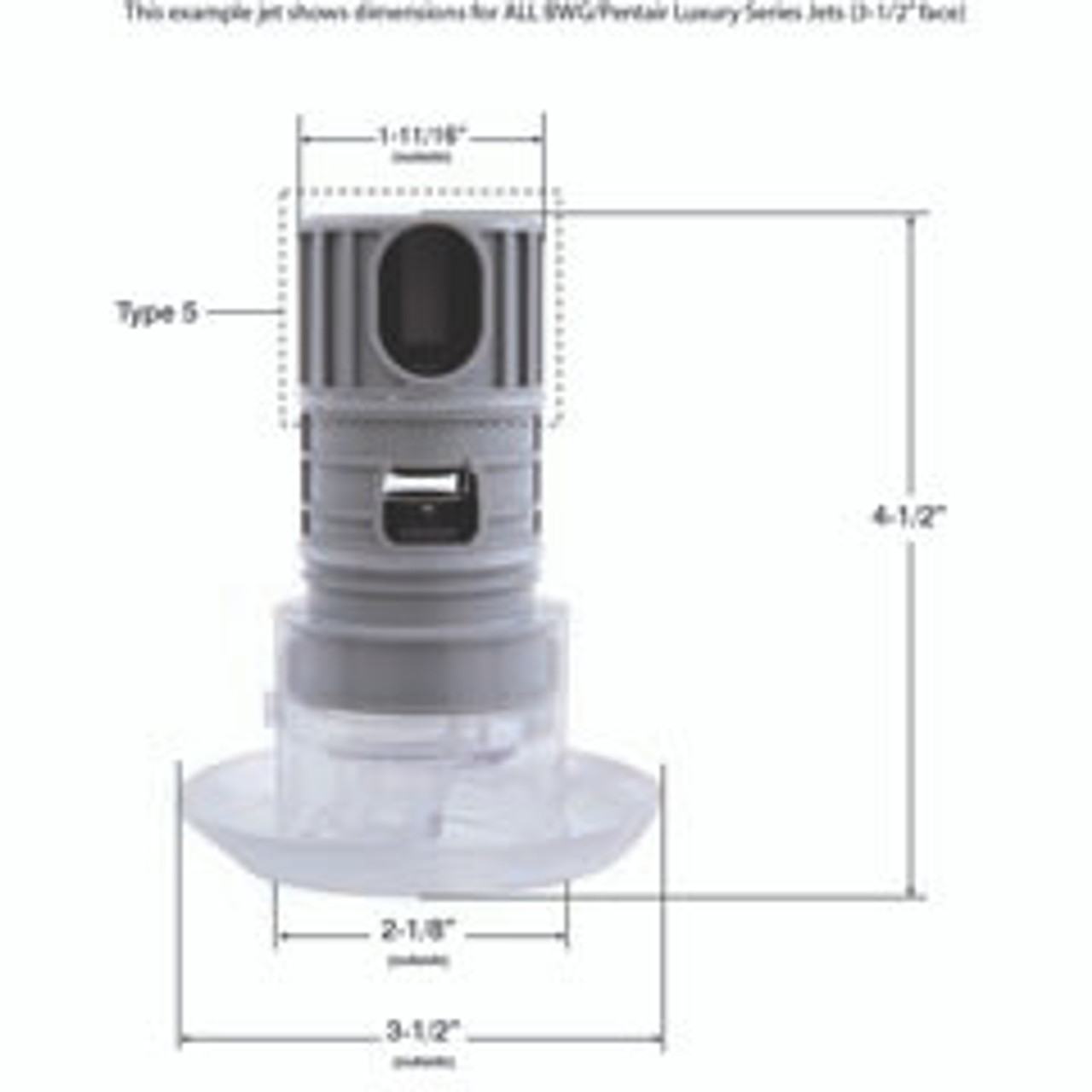 Buy Pentair Jet Internal Luxury Directional Jet White