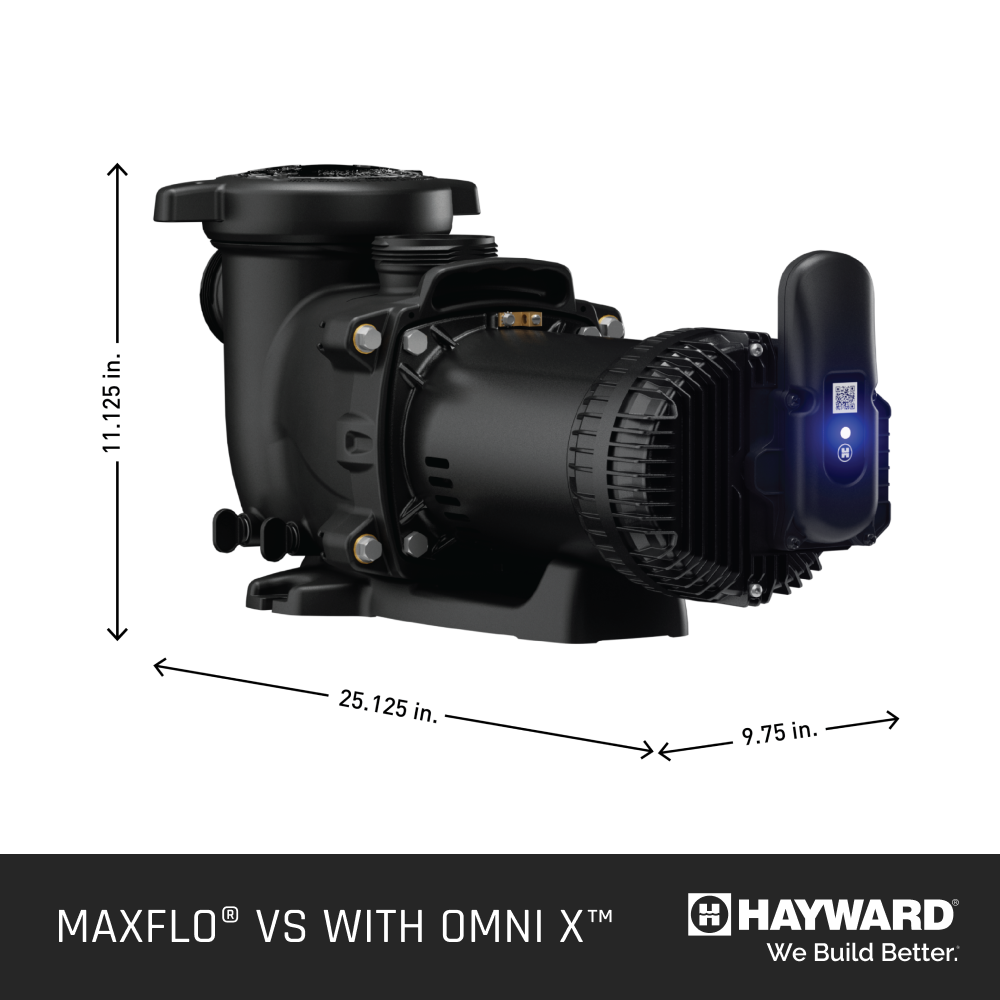 Hayward 1.65 HP MaxFlo VS 415 Variable Speed Pump with OmniX