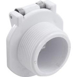 Hayward W400BWHP Vac Lock Safety Wall Fitting,Hywd Nav/Pool Vac,1-1/2"mpt,Wht