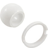 Balboa Hydro Jet Eyeball & Retainer Ring White | 10-3808WHT