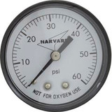 Harvard Pressure Gauge 1/4"Mpt, 0-60Psi, Back Mount | IPPG602-4B