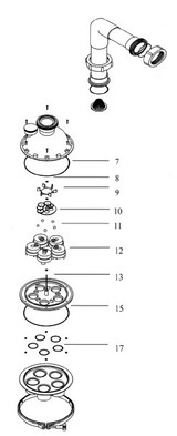 521181 A&A Manufacturing Piston Repair Kit  Includes Keys, 11, 12, & 15