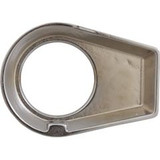 Perma-Cast PE-0019-CPB Escutcheon, Perma Cast, Oblong, 1.9", Chrome Plate Brass