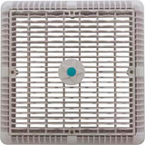 AquaStar Pool Products WAV12WR101 Main Drain Assembly, Aquastar, 12" Square Wave, White