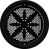 Pentair Pool Products 500141 Main Drain Grate,PentStarGuard,8",112gpm,Blk,qty 2,Long Ring