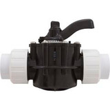 Custom Molded Products 25923-154-000 Diverter Valve, 1.5In Unions, 3-Way, Black