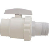 Hayward SP0723S Ball Valve, Hayward Trim Line 2-Way, 1.5" MPT x 1.5" Slip