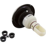 Waterway Plastics Jet Intl, WW Whirlpool, 5"fd, Dir, Smth Scal, SS/Blk, Thd | 229-5711S