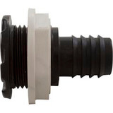 Waterway 212-1831 Bulkhead Fitting, Waterway, 3/4" Barb, Swirl, Black