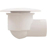 Waterway Plastics 640-0430 Lrg Face Lo Pro Drain Assembly, 1/2"S - White