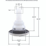 Custom Molded Products 23442-212-000 Jet Intl,CMP Typhoon 400,3-3/8"fd,2 Roto,Scal,SS/Graph Gry