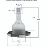 Custom Molded Products 23436-042-700 Jet Intl, CMP Typhoon 300,3-1/4"fd,Mass,Crown,SS/Graph Gry