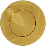 Custom Molded Products Air Button, CMP Slim, 1-3/8"hs, 1-3/4"fd, Polished Brass | 25083-003-000