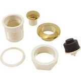 Custom Molded Products 25083-003-000 Air Button, CMP Slim, 1-3/8"hs, 1-3/4"fd, Polished Brass