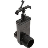 Custom Molded Products 25856-154-000 Slice Valve, 1.5In Mip X 1.5In Hose Adapter, Black