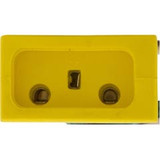HydroQuip 09-0018C-A Receptacle, H-Q, Ozone, Molded, Yellow, 18/3