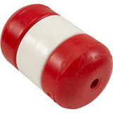 IF3538R Pool Float, Handi-Lock, 3" X 5", 3/8" Rope, Red/White/Red