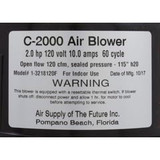 Air Supply of the Future Blower, Air Supply Comet 2000, 2.0hp, 115v, 10A, 4ft AMP | 3220131