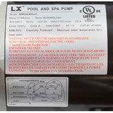 Misc Vendor 56WUA400A-II Pump, LX 56WUA, 4.0hp, 230v, 2-Spd, 56Fr, 2.5" x 2.5", SD