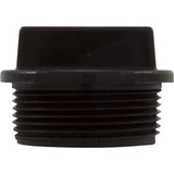 Waterway Plastics 715-6611 Universal Plug 1 1/2"Mpt W/ O Ring Groove - Black