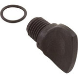 Custom Molded Products 25357-054-000 Drain Plug, Filters/Pumps, w/O-Ring, 1/4", Blk, Generic