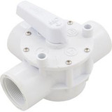 Olympic AFT100T Diverter Valve, Olympic, 1-1/2"fpt, 3-Way, White