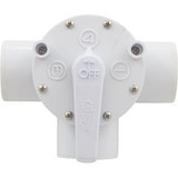 Olympic AFT100T Diverter Valve, Olympic, 1-1/2"fpt, 3-Way, White