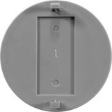 Custom Molded Products 25544-021-010 Logo Insert, Blank, Skimmer Lid Medium Gray