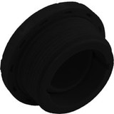 Waterway Plastics Eyeball Fitting, WW, 1-1/2"mpt, 2-3/8"fd, Slotted, Black | 400-1411AB