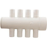 Custom Molded Products 21133-080-000 Manifold, CMP, 3/4" Barb, 8 Port, Flow Thru, 1.5"s x 1.5"spg