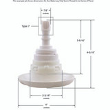 Waterway Plastics Jet Intl, WW Poly Storm, 4"fd, Dir, Smth, SS/Blk,Thd | 229-8161S