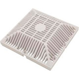 Waterway Plastics 642-4790 V Main Drain Grate, Waterway 9" x 9" Square, White