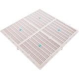 AquaStar Pool Products Drain Grate, 4-12" Sq, w/ 24" Sq Frame, Anit Entrap, White | 24101